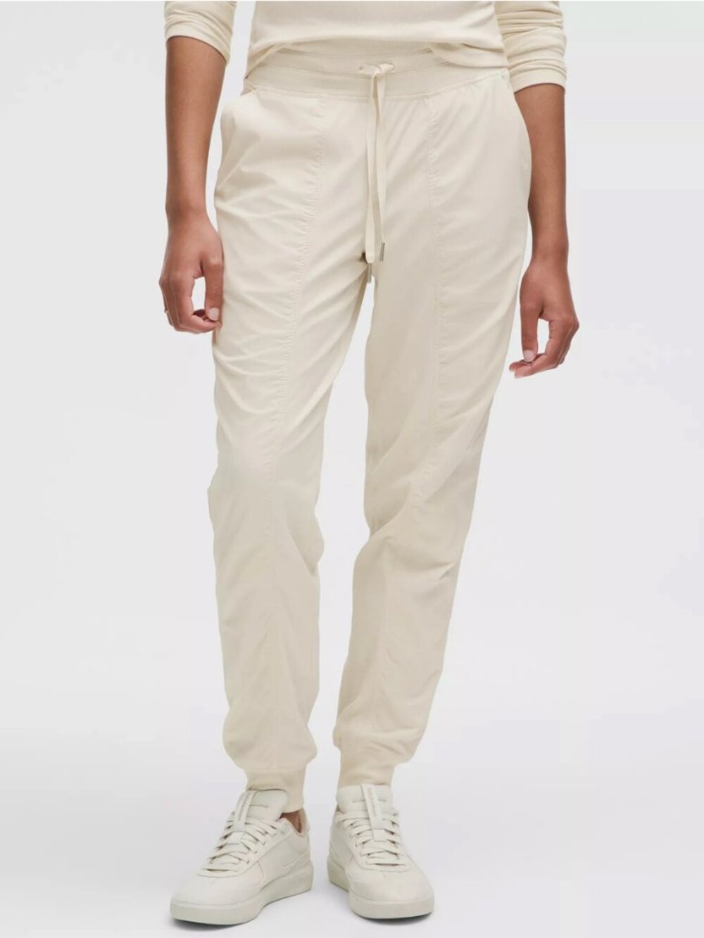 Lululemon Dance Studio Mid-Rise Jogger *Lined Light Ivory Size 8 NEW